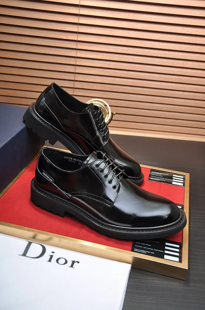 Men's shoes 💰700💶[Dior] (water-dyed cowhide lining) Dior original 1:1 high-quality factory, imported original materials, imported raw cowhide, water-dyed cowhide lining, original TPU outsole, code number: 39-44 (customized at 38.45)